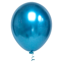 Balão Redondo Liso 9" Platino Pic Pic Azul 25un (MP)