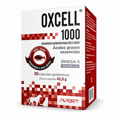 Suplemento Vitamínico Oxcell 1000 Avert para Cães e Gatos (MP)