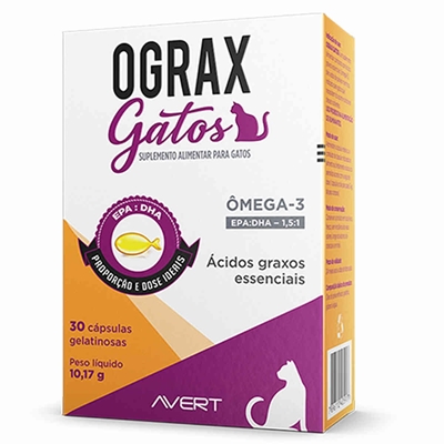 Suplemento Alimentar Ograx Avert Para Gatos (MP)