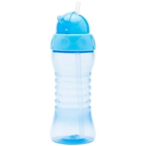 Copo Lolly Clean com Canudo Azul de 300ml