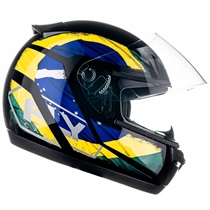 Capacete Tam.60 Fly Drive HG Nation Preto