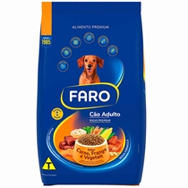 Ração Faro Premium Cão Adulto Carne 900G (MP)