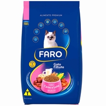 Ração Faro Premium Gato Filhote Carne Leite 20KG (MP)