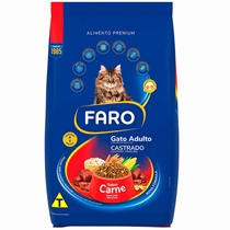 Ração Faro Premium Gato Castrado Carne Frango 2,7KG (MP)