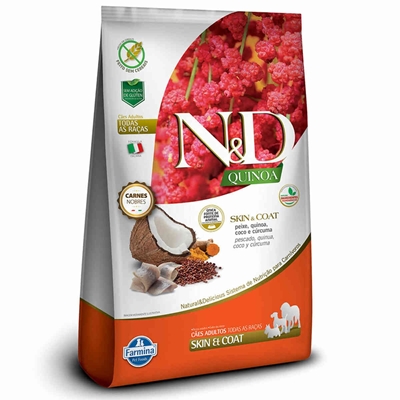 Ração N&D Quinoa Cães Adultos Peixe 10,1kg (MP)