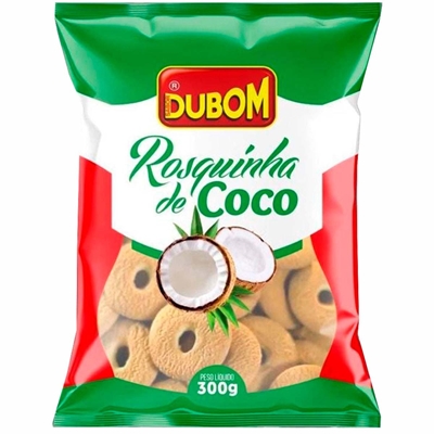 Biscoito Dubom Rosquinhas Sabor Coco 300g