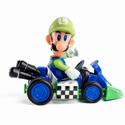 Boneco Vats Mario Kart - Luigi Azul (MP)