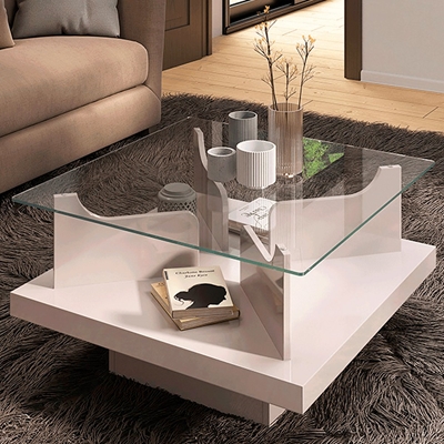 Mesa De Centro Artely Clear Off White 4582