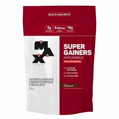 Super Gainers Max Titanium Refil Chocolate 3kg (MP)