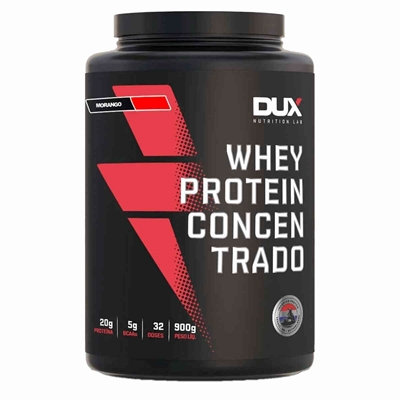 Whey Protein Dux Nutrition Concentrado Morango 900g (MP)