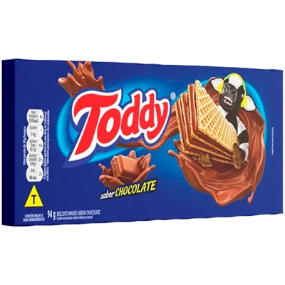 Biscoito Toddy Wafers Chocolate 94g
