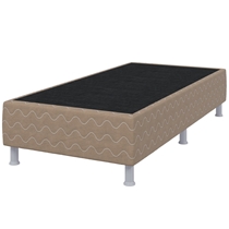 Cama Americana Universal Bege Solteiro 88x188x39cm