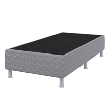 Cama Americana Universal Cinza Solteiro 88x188x39cm