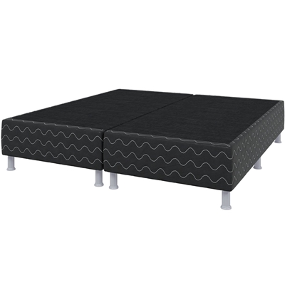 Cama Americana Universal Preto Queen 158x198x42cm