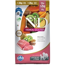 Ração N&D Cães Adultos Raças Médias e Grandes Tropical Suíno 10kg (MP)