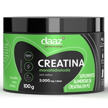 Creatina Monohidratada Daaz Sem Sabor 100g