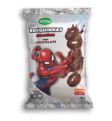 Disney Rosquinha Vitao Sem Glúten  Sabor Chocolate 60g