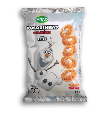 Disney Rosquinha Vitao Sem Glúten  Sabor Leite 60g