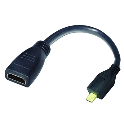 Adaptador Argom Micro HDMI Macho para HDMI Fêmea ARG-CB-0054 Preto (MP)