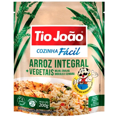 Arroz Integral + Vegetais Tio João Cozinha Fácil 200g