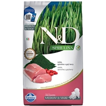 Ração N&D Spirulina Cães Filhote Médios e Grandes Suino 10,1kg (MP)