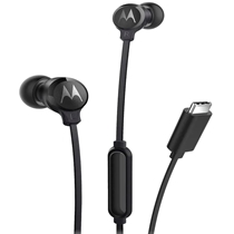 Fone de Ouvido Motorola Intra Auricular Earbuds 3C-S Tipo-C Preto (MP)