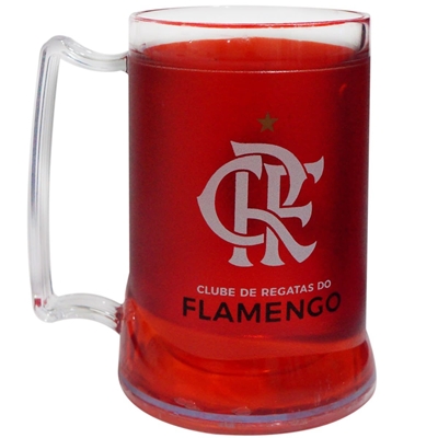 Caneca Gel Flamengo Zico Cebola Brindes 400ML (MP)