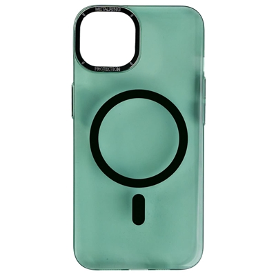 Capinha De Celular Iphone 13 HWGF Compatível Com Magsafe Verde (MP)