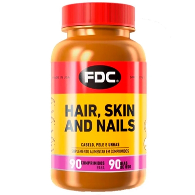 Hair Skin Nails  90 Comprimidos Suplemento Alimentar Fdc