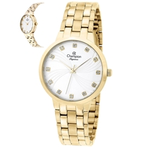 Relógio Champion Feminino Dourado CN24084H