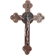 Crucifixo de Parede Comercial Carvalho 21cm Bronze (MP)
