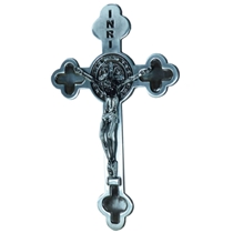Crucifixo de Parede Comercial Carvalho 21cm Prata  (MP)