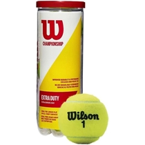 Bola De Tênis Wilson 3 Unidades Amarela (BI)