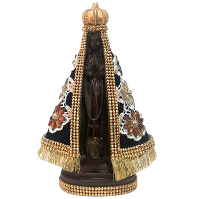 Imagem Nossa Senhora Aparecida Santorine Manto 22cm (MP)