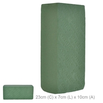 Esponja Floral Florarte Tijolo 23x7x10cm Verde (MP)