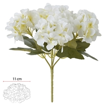 Buquê Hortênsia Artificial Florarte x5 29cmCreme Outono (MP)