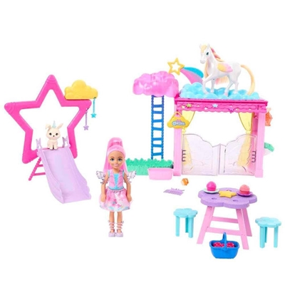 Brinquedo Chelsea e Pégaso Barbie Um Toque de Mágica HNT67