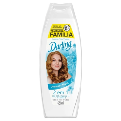 Shampoo Darling 2 em 1 Original Tamanho Família 650ml