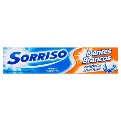 Creme Dental Sorriso Dentes Brancos 90g