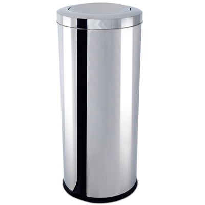 Lixeira 47 Litros Brinox Decorline Com Tampa Basculante Inox 3032/210