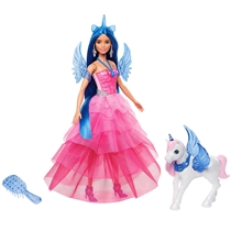 Boneca Barbie Safira Com Unicórnio HRR16