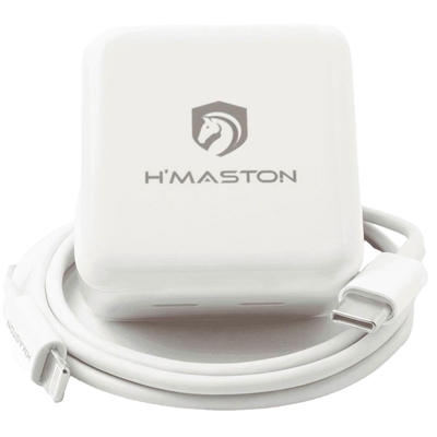 Carregador De Parede H'maston USB-C Para Lightning Turbo 40W CB-22 (MP)