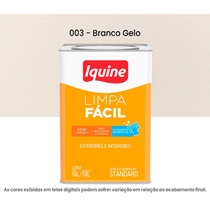 Tinta Acrílica Iquine Semibrilho Standard 18L Limpa Fácil Branco Gelo (MP)