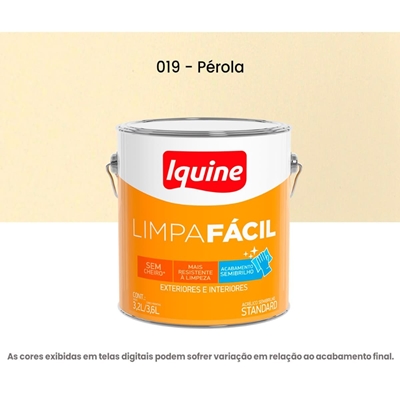 Tinta Acrílica Iquine Semibrilho Standard 3,6L Limpa Fácil Pérola (MP)