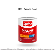 Tinta Esmalte Iquine À Base D'Água Premium Alto Brilho 750ml Dialine Topa Tudo Branco Neve (MP)