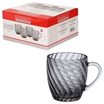 Conjunto de Caneca 4 Peças Hauskraft Elysee 285ml Cinza