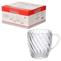 Conjunto de Caneca 4 Peças Hauskraft Elysee 285ml Incolor