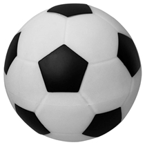 Luminária Usare Bola De Futebol 24cm Preto (MP)