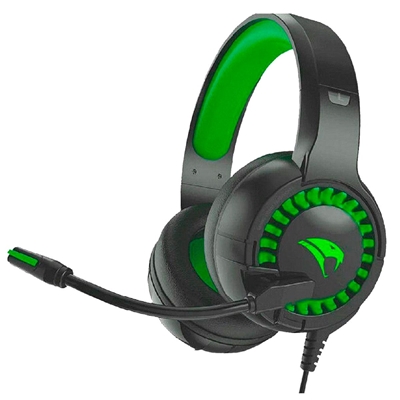 Headset Gamer Viper Pro Led Python USB Preto E Verde (MP)