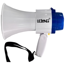 Megafone Lelong Branco E Azul LE-997 (MP)